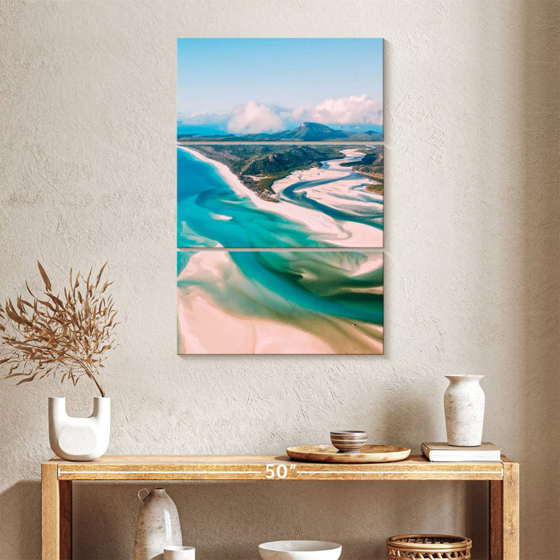 Plage côtière d'Airlie, H 38 po x l 24 po