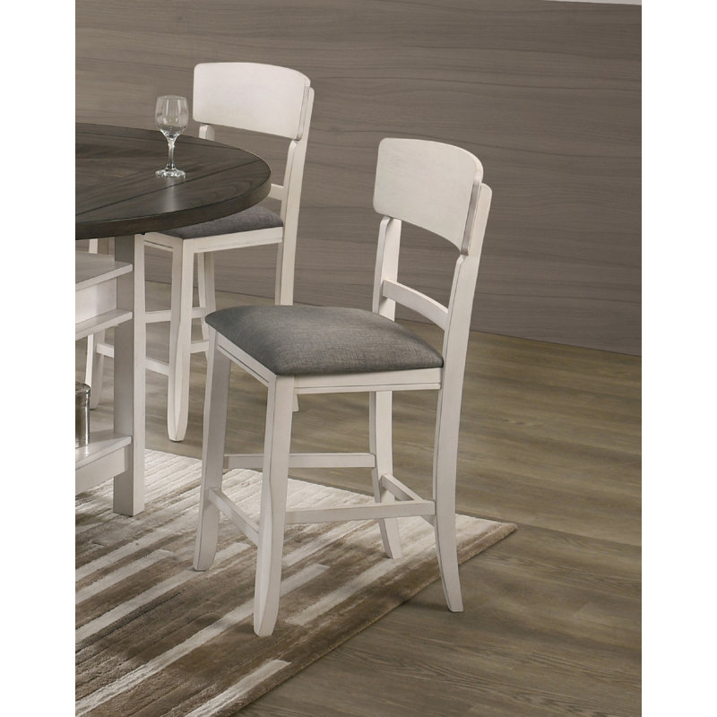 Chaise de salle à manger 2 pièces, Blanc