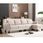 Banc modulaire beige à 4 compartiments moderne avec rangement For Living
