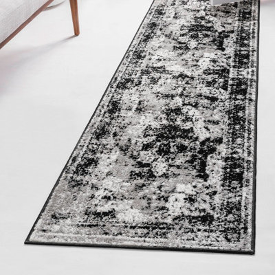 Brandt Oriental Black Area Rug