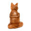 8 sculpture en bois sculptée à la main à la main Yoga Fire Log Pose Sculpture de chat Statue Home Decor