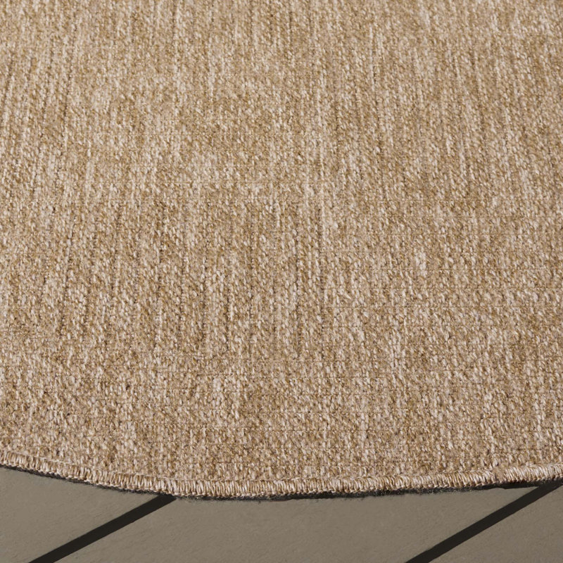 Irandy Retreat Performance Geometric Rug, Round 6'7"