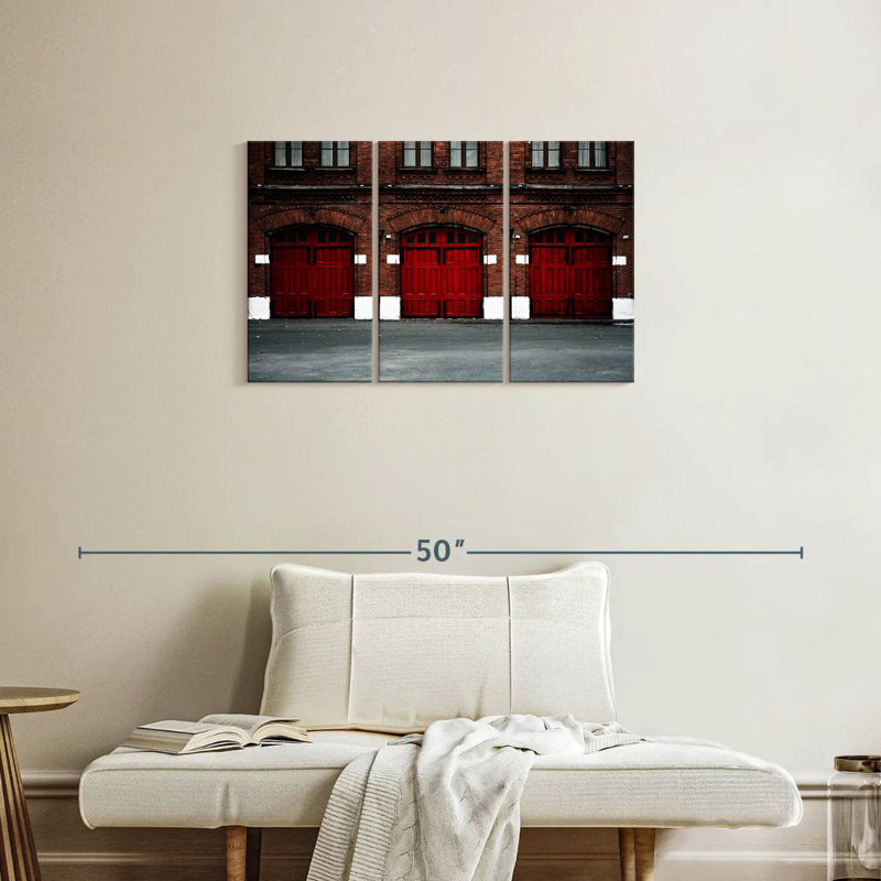 Fire Station, 20" H x 33" W