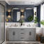 Meuble-lavabo double 59,3 po Modern Shaker-302515504