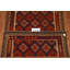 Tapis oriental bleu marine en laine tissé à plat à la main 6 pi 4 po x 9 pi 8 po Oriental
