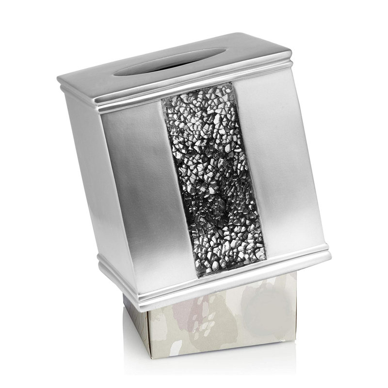 Housse pour boîte à mouchoirs Channce, Argent