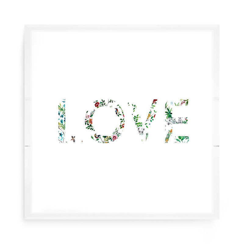 Love Lost Pavillion Acrylic Square Decorative Tray, 15"W x 15"D x 2"H