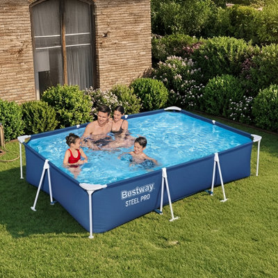 Bestway Steel Pro Rectangular Above Ground Swimming Pool 