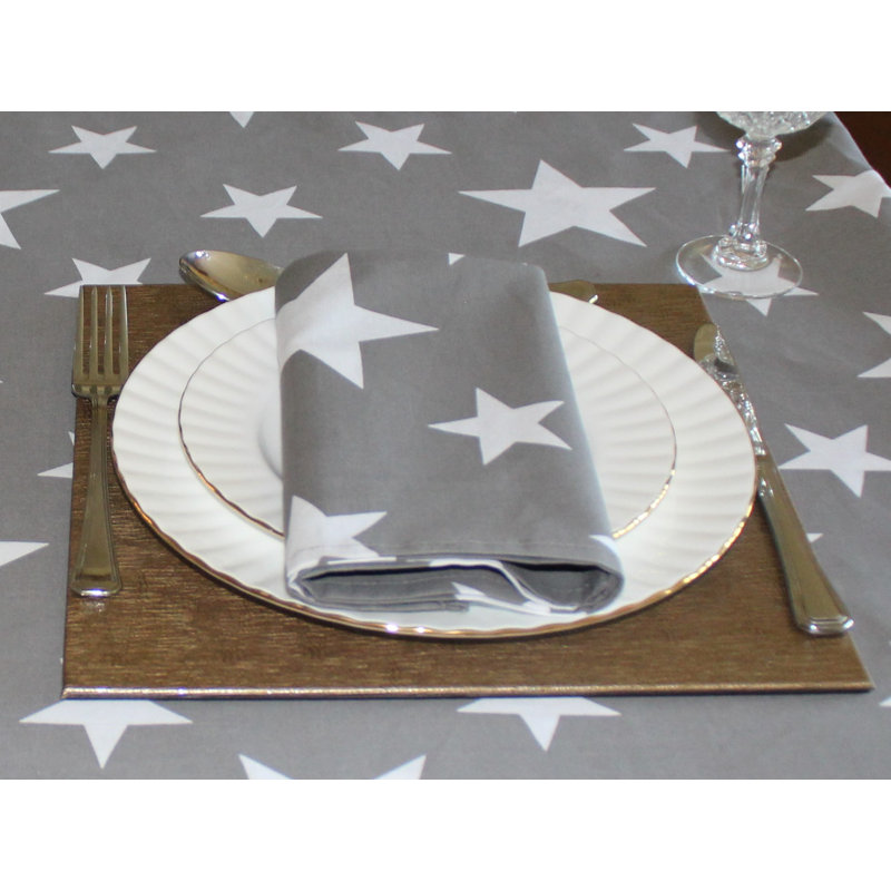 STARS Aalyvia Kitchenwise Cotton Napkins, Grey