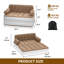 Grand matelas gonflable surélevé avec pompe portative-786900126