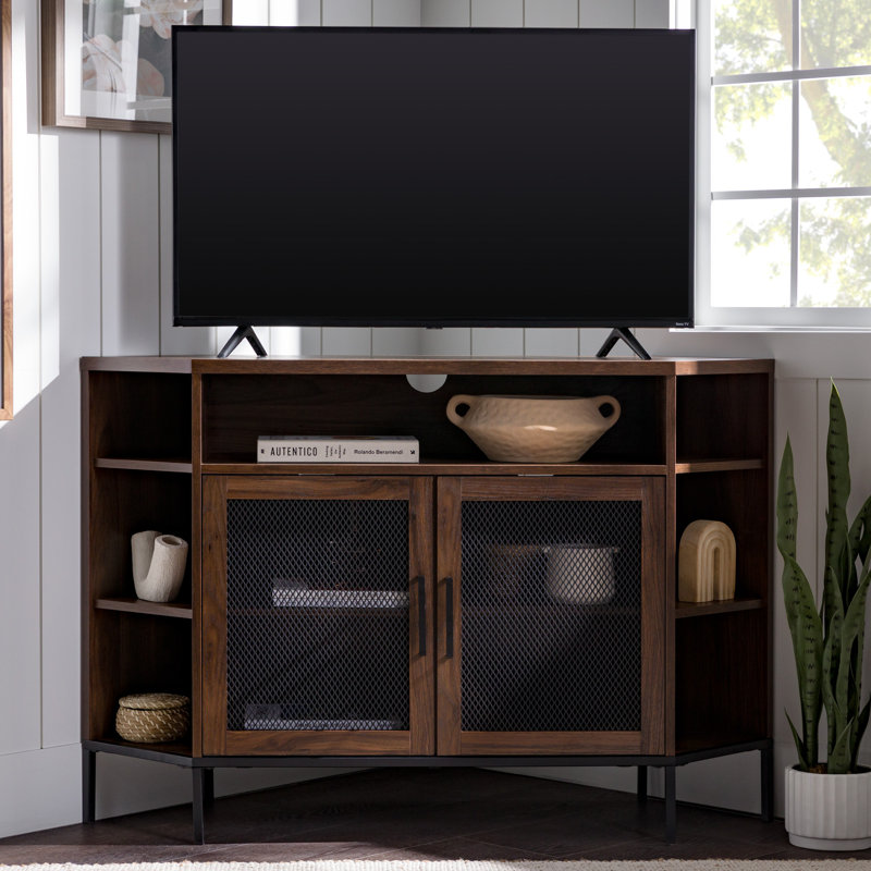 Absolon TV Stand for TVs up to 55", Dark Walnut