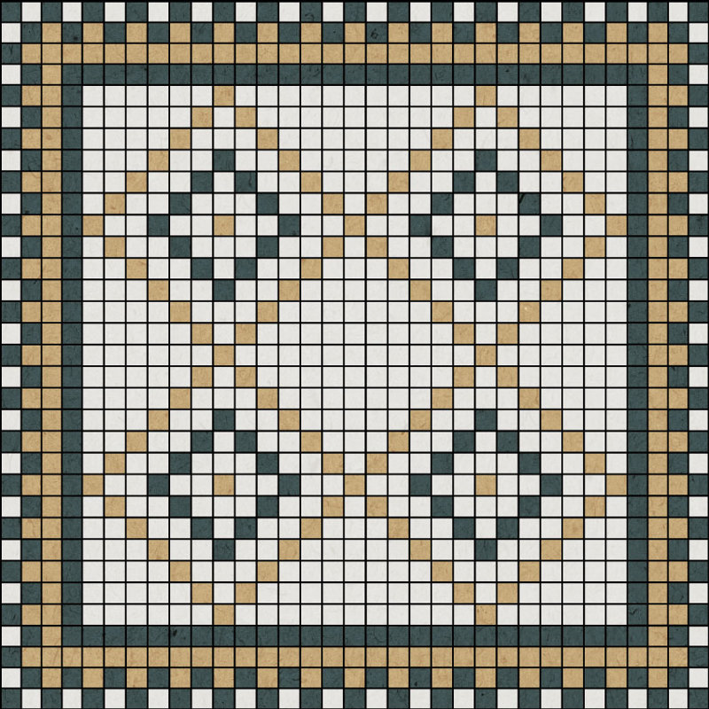 Roma Easy to Clean Vinyl Rug, Rectangle 2' x 3'