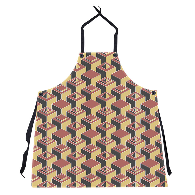 Jordao Bib Apron, Red/Yellow