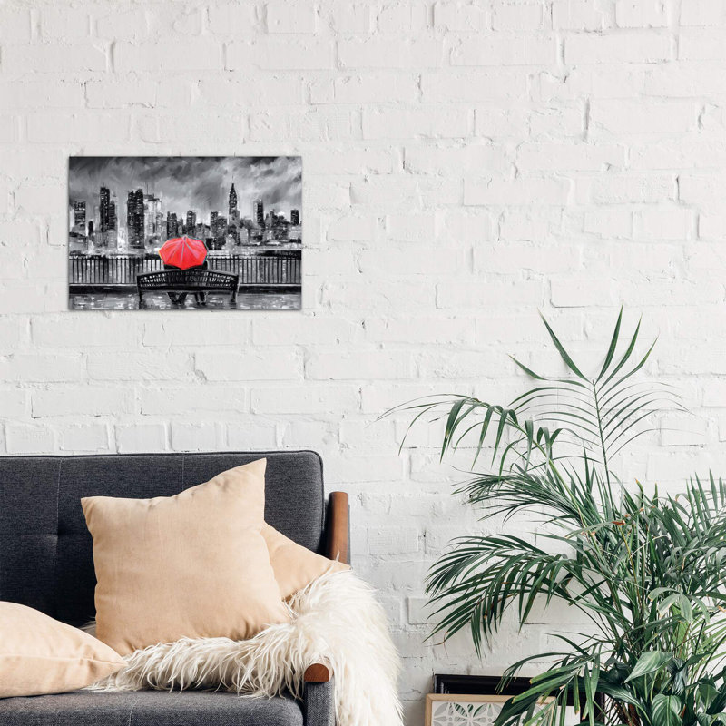 NY in Love 1 Piece Wrapped Canvas Painting, 66.04 cm H x 45.72 cm W x 3.175 cm D, Open Frame/Gallery Wrapped