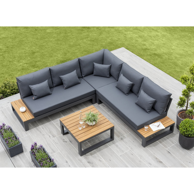 Soho Metal 5 - Person Seating Group with Cushions