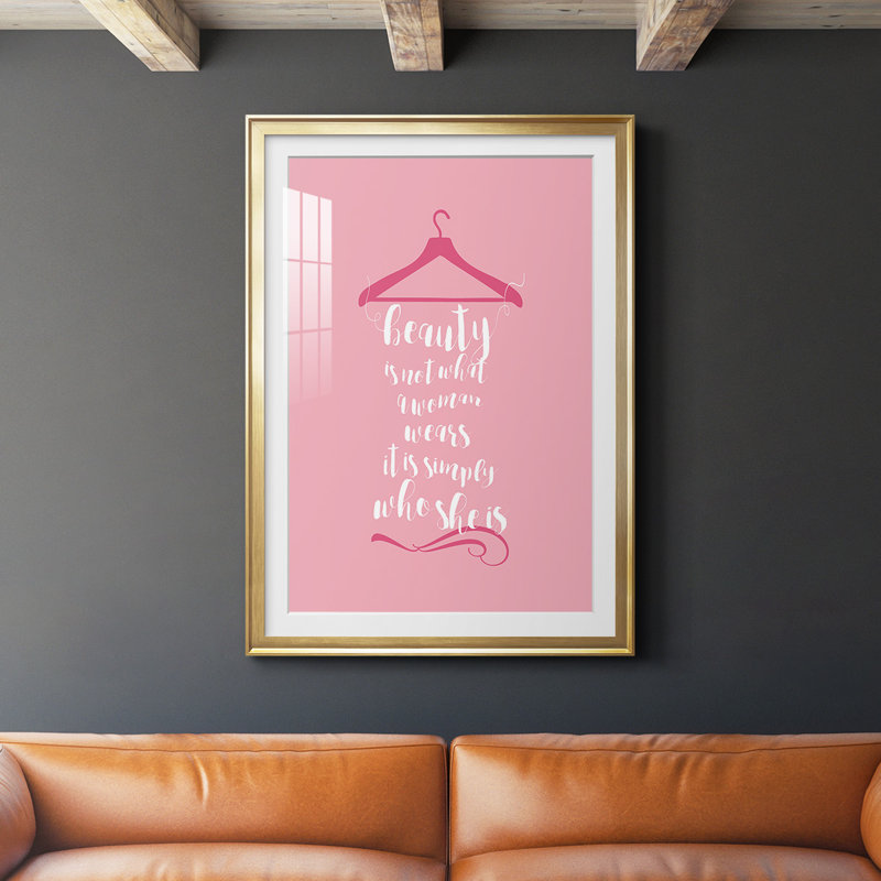 Beauté en rose, reproduction encadrée de qualité supérieure - prête à accrocher 46923, L 22,5 po x H 30,5 po