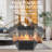 1500W Electric Space Heater Fireplace With 3D Led Flame, Portable, Double , Home, Office, Indoor, Christmas Decoration Portable Heater, For