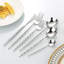 Ensemble de couverts 30 pièces en acier inoxydable 304 d'inspiration bambou, couteaux polis miroir, fourchettes, cuillères pour un repas élégant