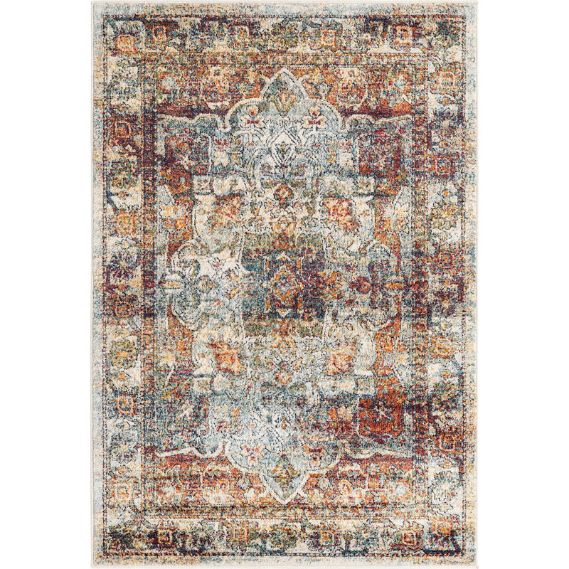 Mekalah Oriental Indoor Rug, Rectangle 4' x 6'