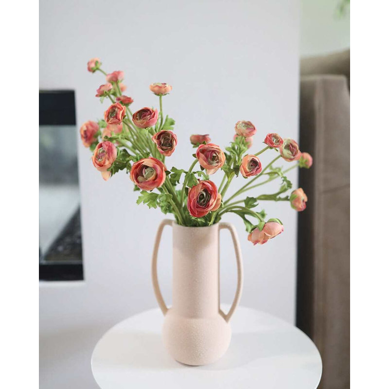 Real Touch Coran Ranunculus 22 po, Coral