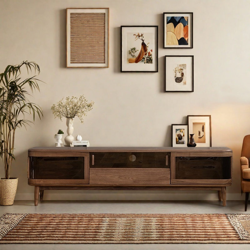 Meuble télé minimaliste de style européen, 70.87"