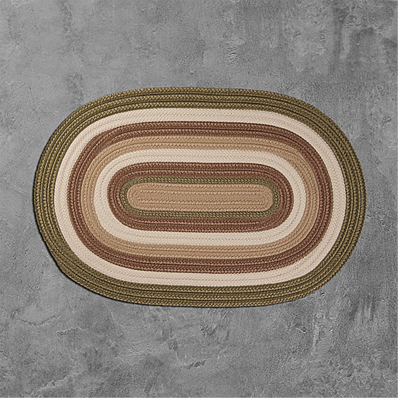 Tapis tressé Talkington, Ovale 8 pi x 10 pi