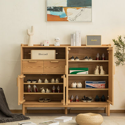 Italian style large capacity shoe cabinet
