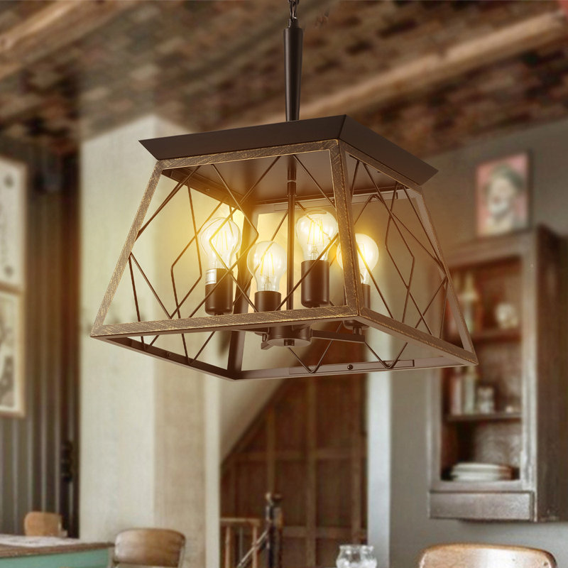 4-Dimmable black and gold pendant light, Black+Gold