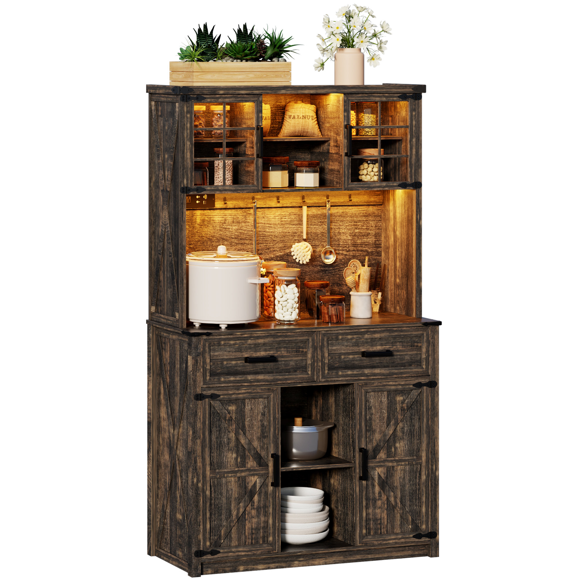 Gracie Oaks Crenwick Baker's Rack & Reviews | Wayfair