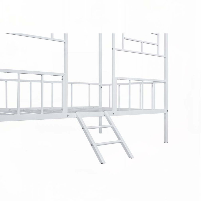 Metal Frame Bed, White