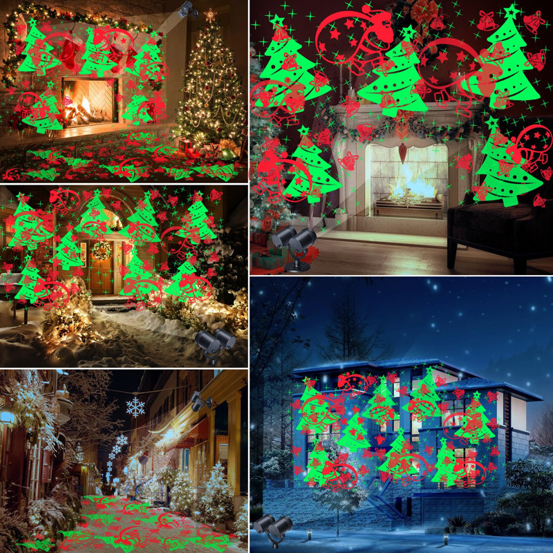 Double Head Dynamic Christmas Projector with Timer