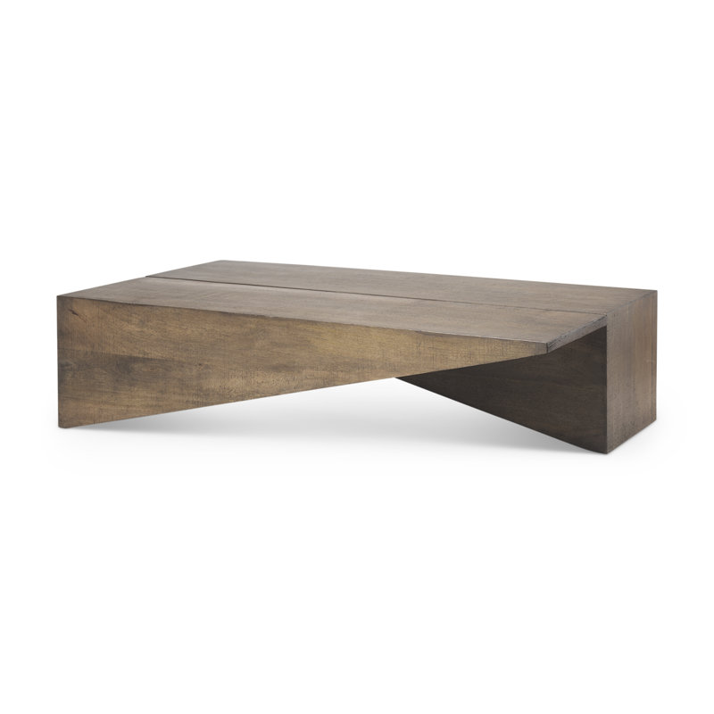 Sedgwick Solid Wood Single Coffee Table, Light Brown