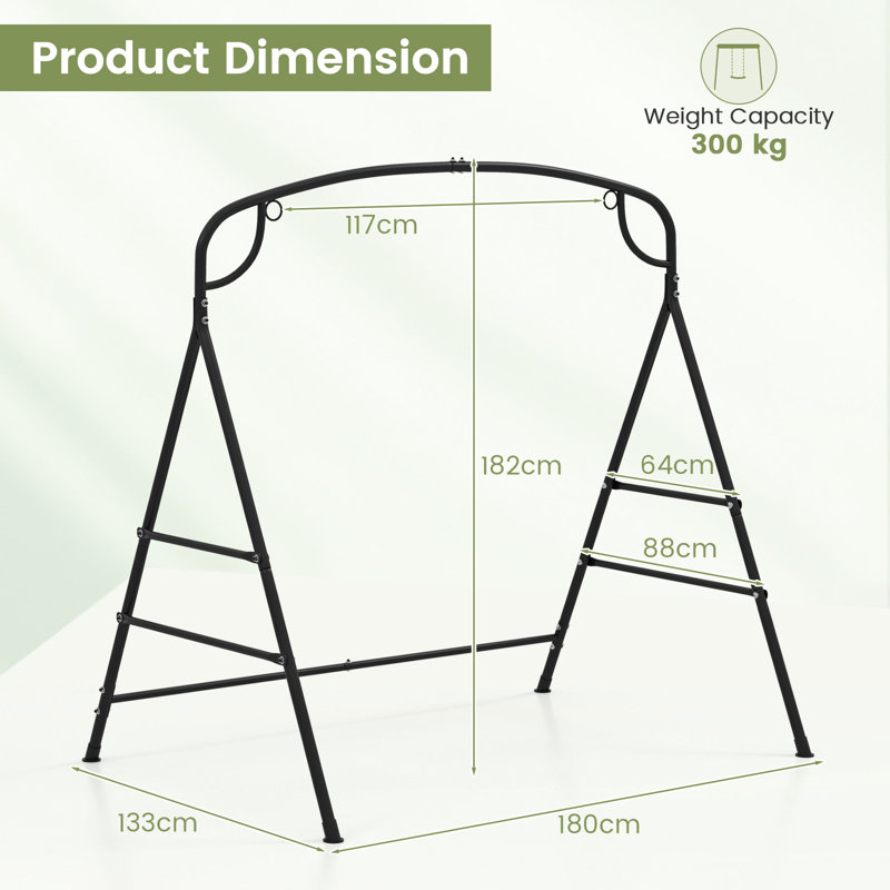 Freeport Park Metal Swing Set