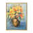Toile avec cadre flottant or