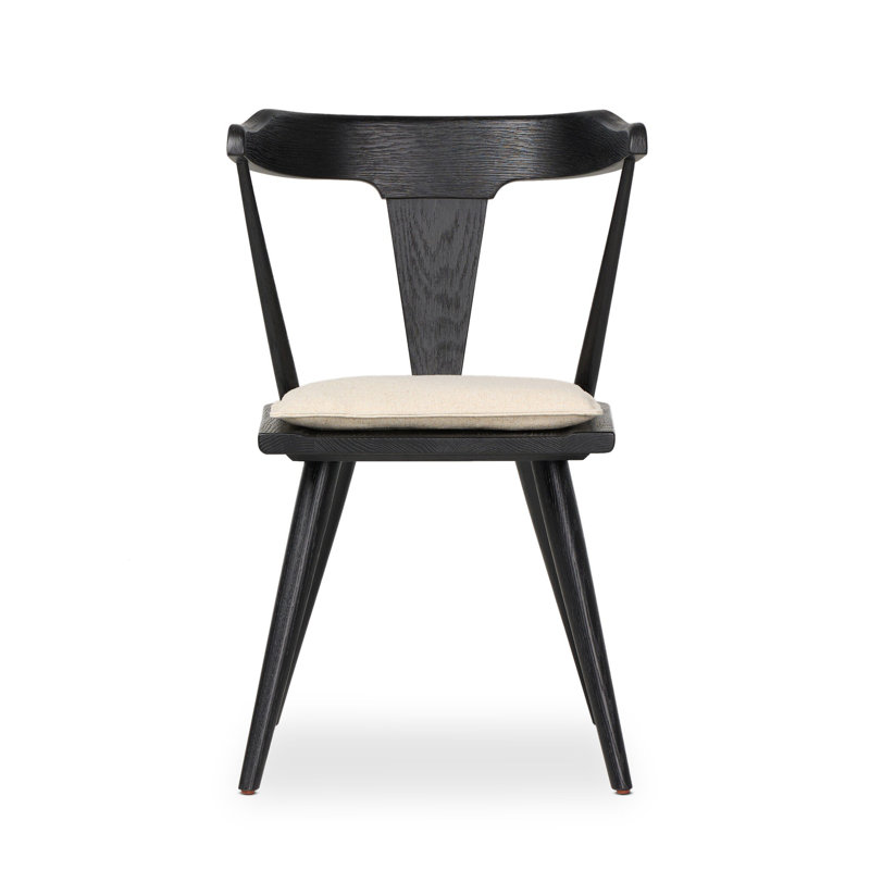 Ripley Dining Chair with Cushion, Black Oak, Lavon Flint