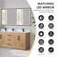 Meuble-lavabo double 72 po avec miroir Anais