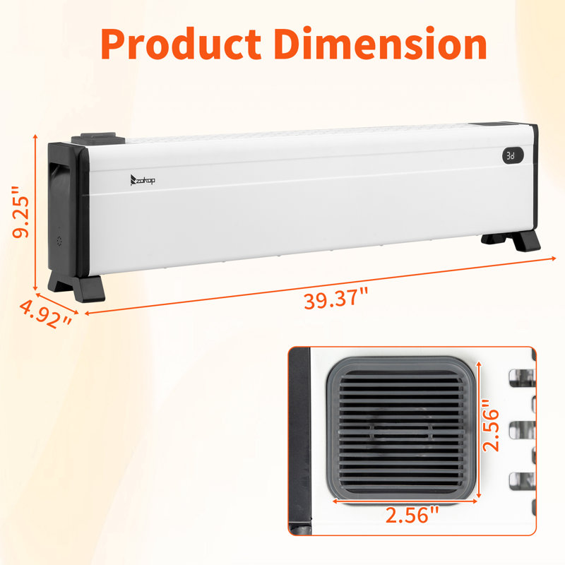 1500W 40” Electric Baseboard Space Heater