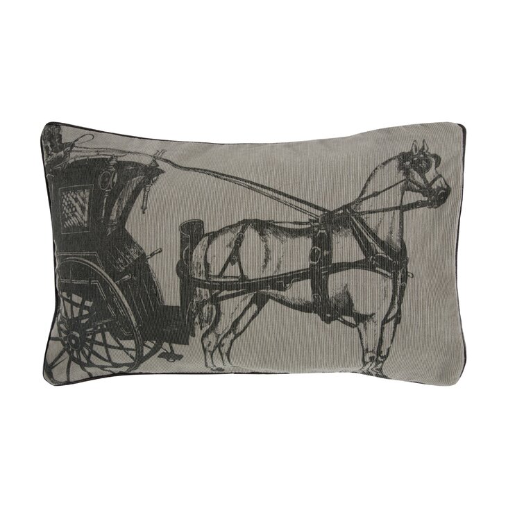 Equestrian Cotton Reversible Pillow Cover