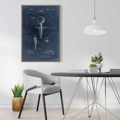 Plan du golf | «Man Cave Home Decor», toile encadrée