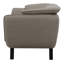 Chaise rembourrée Keley en gris et noir