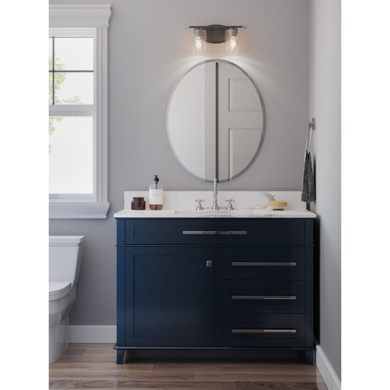 Éclairage pour meuble-lavabo à intensité variable Maksymilian, Noir