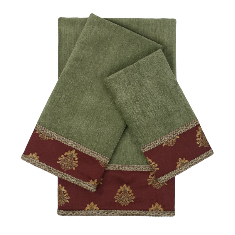 Melbourne Cotton Mulit-Size Set, Sage/Burgundy