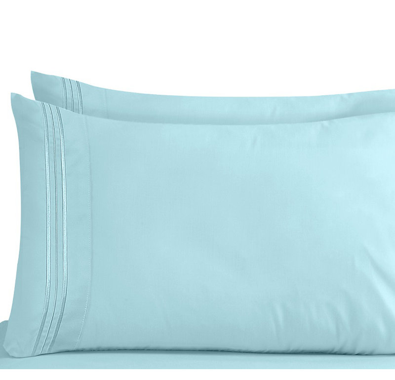 Premium Microfiber Pillow Case, Standard, Light Blue