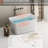 49'' Acrylic Square Freestanding Tub, Japanese Soaking Bath, Glossy White, Practical Bathroom Feature Product