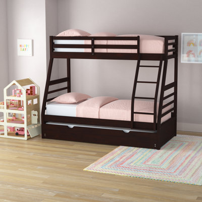 Kleckner Solid Wood Twin Over Full Bunk Bed and Trundle