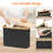 Toilet Paper Storage, Bamboo Toilet Paper Basket With Lid And Handle, Free Standing Toilet Paper Holder Stand, Bathroom Organizer Cabinet Container Accessories-689221798-689221797