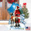 Starry nuit à la maison père noël et décoration d’extérieur/figurine