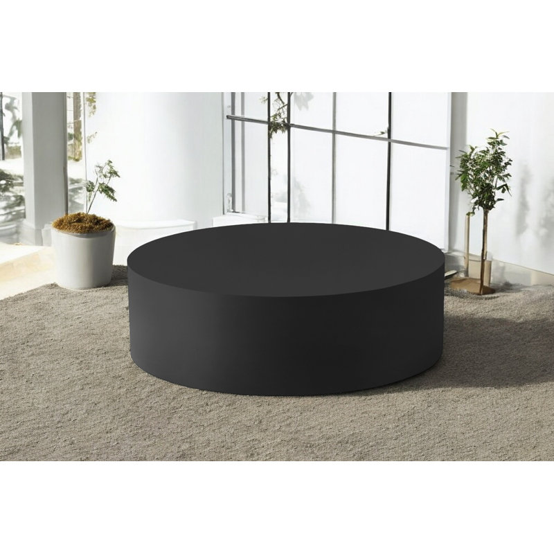 Spencer Round Coffee Table Metal, Matte Black