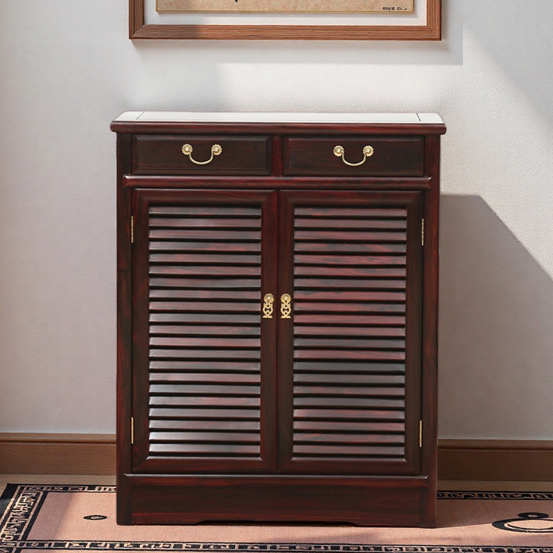 Solid wood furniture storage shoe cabinet