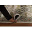 Tapis de couloir oriental fait à la main ivoire Oushak 3 x 8